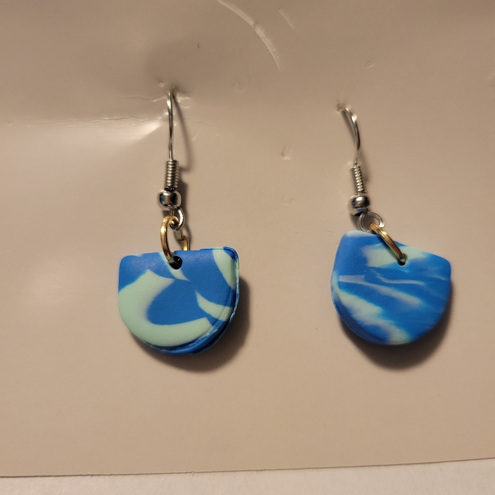 Fish hook earrings hand crafted